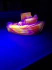 Boyd Vaseline Orange Swirl Slag Glass Teddy Tugboat Boat Glows!!! — photo 10