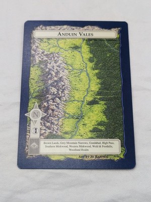 Middle Earth Anduin Vales Unlimited Edition Blue Border Card