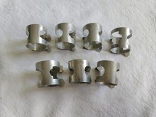 Lot of 7 Vintage German Nickle Silver Ligatures for Soprano Clarinet Mouthpiece