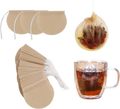 400Pcs Tea Bags for Loose Leaf Tea Empty Tea Bags Loose Leaf, Disposable Round