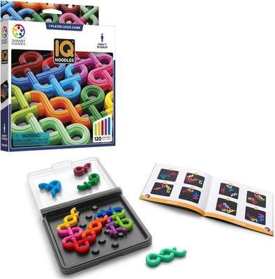 IQ Noodles - a Travel Friendly Logic Puzzle for Ages 7 - Adult with 120 Challeng