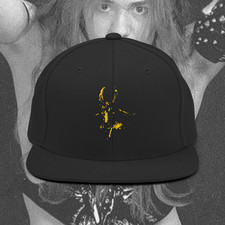Gorra de béisbol Bathory Goat Snapback amarilla pesada negra metal