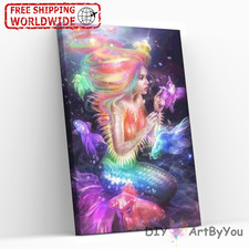 Underwater Paint By Numbers Canvas Art Draw Artist Painting Oil Kit Home Decor