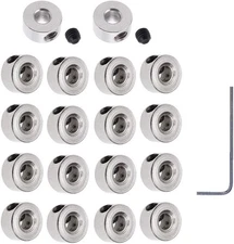 20Pcs Plated Landing Gear Stopper 0.31"x 0.12" Wheel Collar for RC Airplane... 