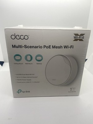 TP-Link Deco AX3000 PoE Mesh WiFi Deco X50PoE Ceiling/Wall-Mountable WiFi 6 Mesh