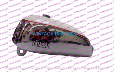 YAMAHA XT TT 500 WEISS CHROM STAHL BENZINTANK 1U6 BJ 1980 / PASSEND FÜR
