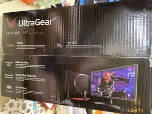 LG 24GN50W-B 24" UltraGear FHD 144Hz 1ms Moniteur de jeux, Noir NEW SEALED
