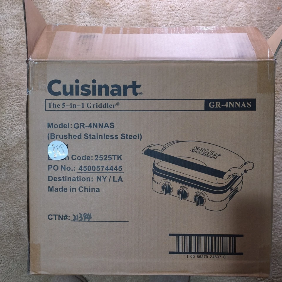 CUISINART SERIE PLANCHA 5 EN 1 Plancha, Acero Inoxidable - Totalmente Nueva  Foto 4 de 4