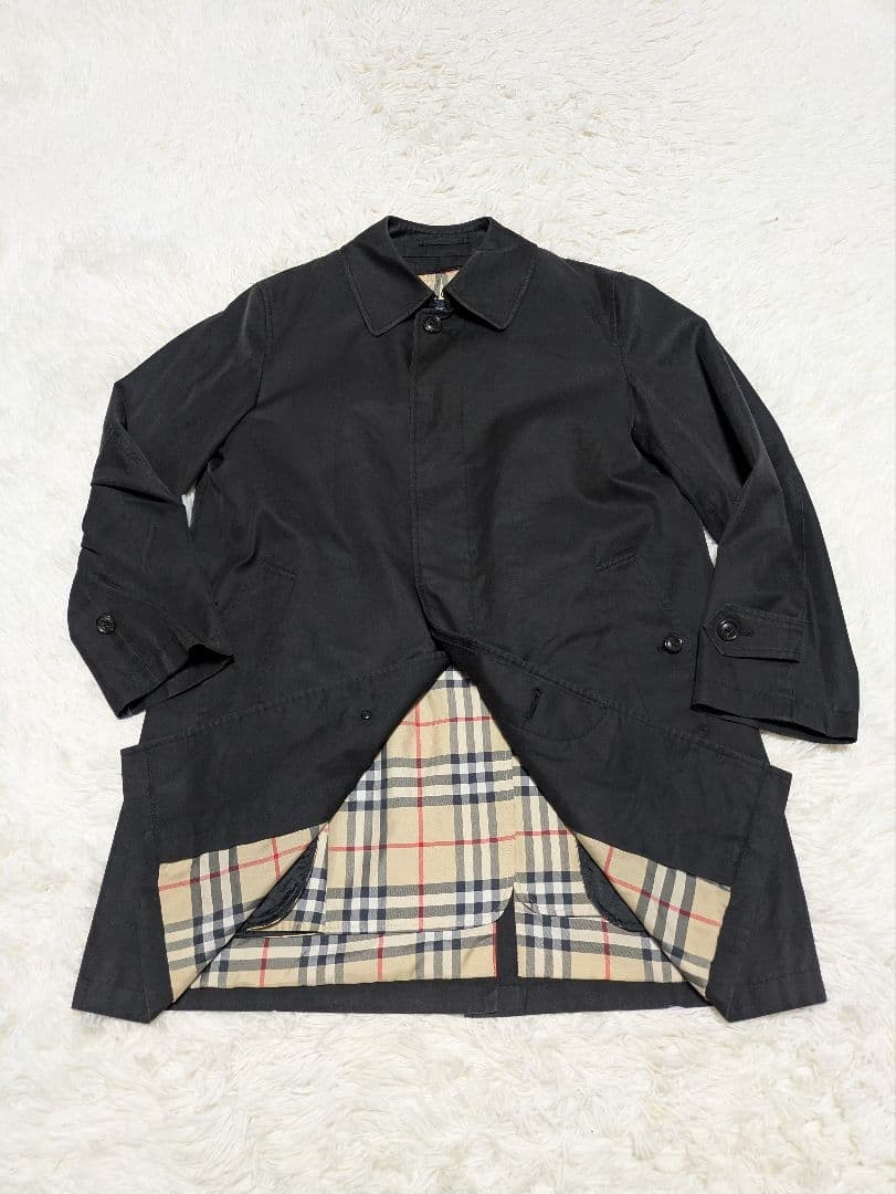 Burberry London, trench coat, Nova check, liner, concealed button closure, men's