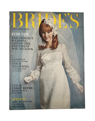 Bride's Magazine December 1966-January 1967 Wedding Dress Insure Ideal Marriage