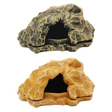 Reptile Hideout Aquarium Habitat Decor Basking Playground Decorative Reptile