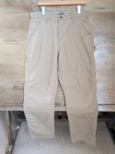 Carhartt Pants Mens 32x32 Brown Twill Relaxed Fit Straight Leg Dungaree B324 NWT