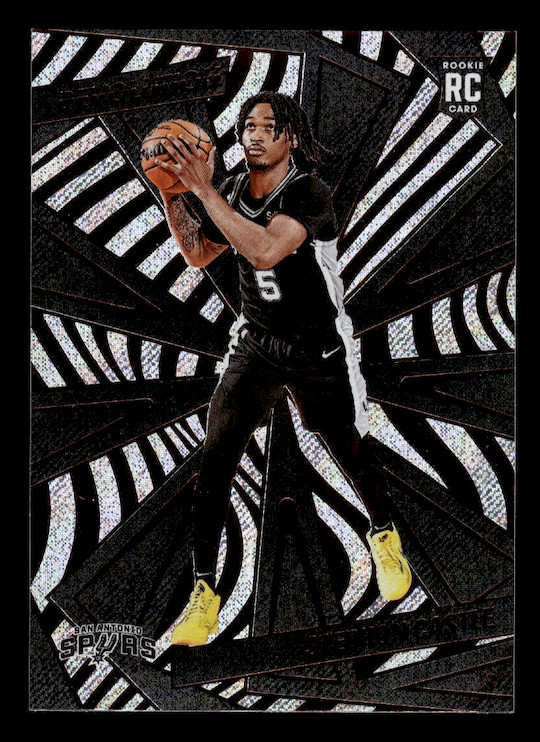 2024-25 Panini Revolution Fractal #116 Stephon Castle (San Antonio Spurs)