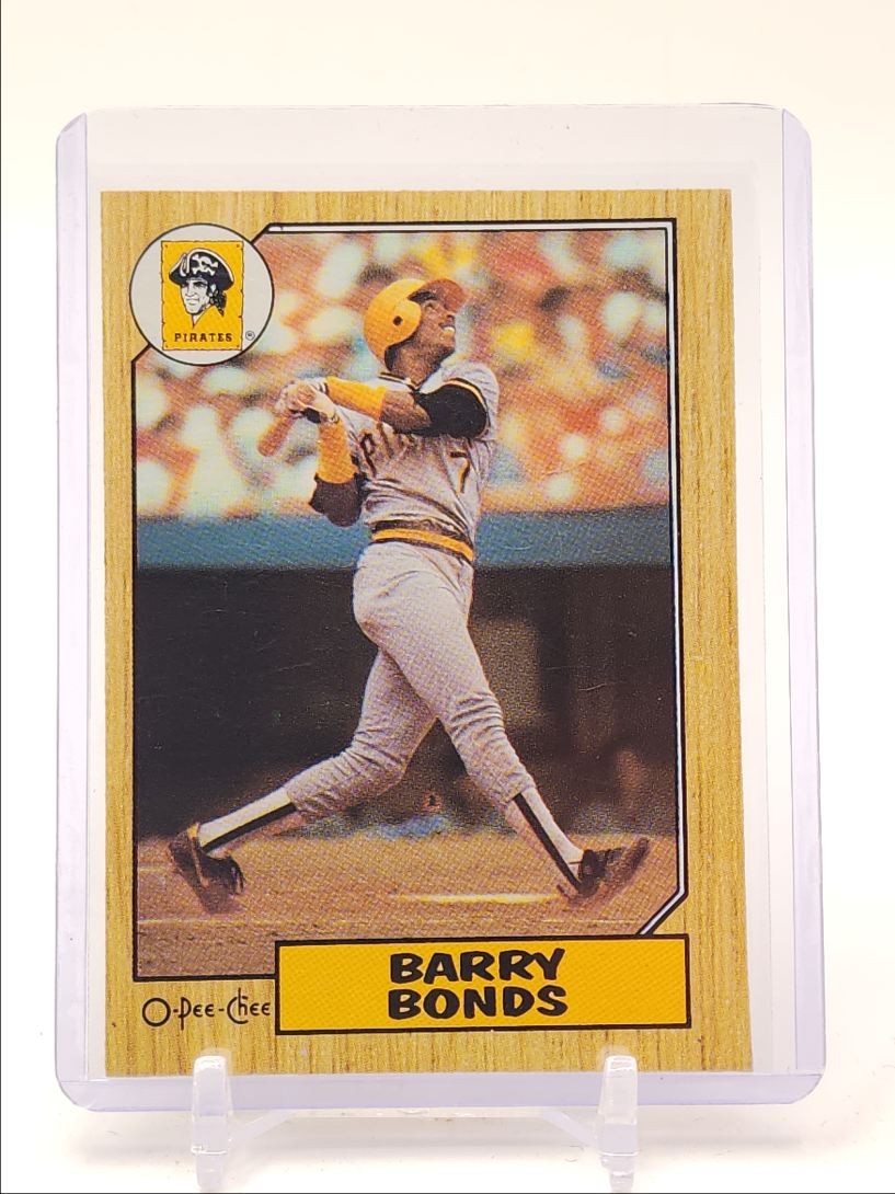 BARRY BONDS 1987 O-PEE-CHEE ROOKIE BASEBALL PIRATES #320 B RC Q4302