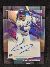 2026 Topps Finest Autographs - Carter Jensen #FA-CJ KC Royals RC Refractor Auto