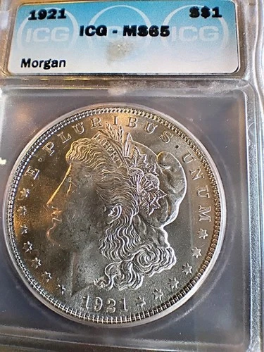 1921 Morgan Silver Dollar ICG MS 65 from my personal collection