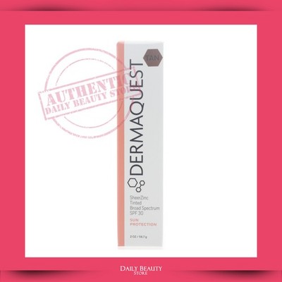 Dermaquest SheerZinc SPF30 Tinted 2oz - TAN NEW FAST SHIP