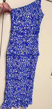 PrettyGarden Blue & White Floral One-Shoulder...