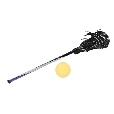 Boys Lacrosse Stick Set Complete 30in With Ball Non Falling Tail Cap Outdoor