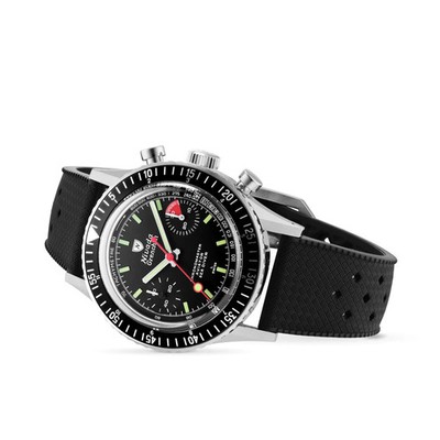 Nivada Grenchen Chronomaster Lollipop 38mm Mens Watch Black 86011M01