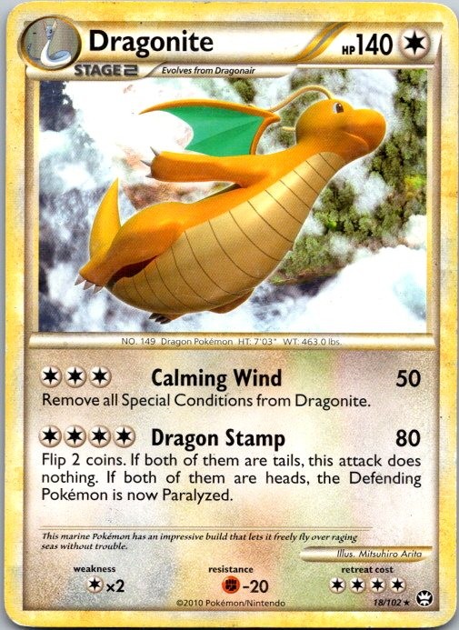 Dragonite Rare Triumphant 18/102 LP