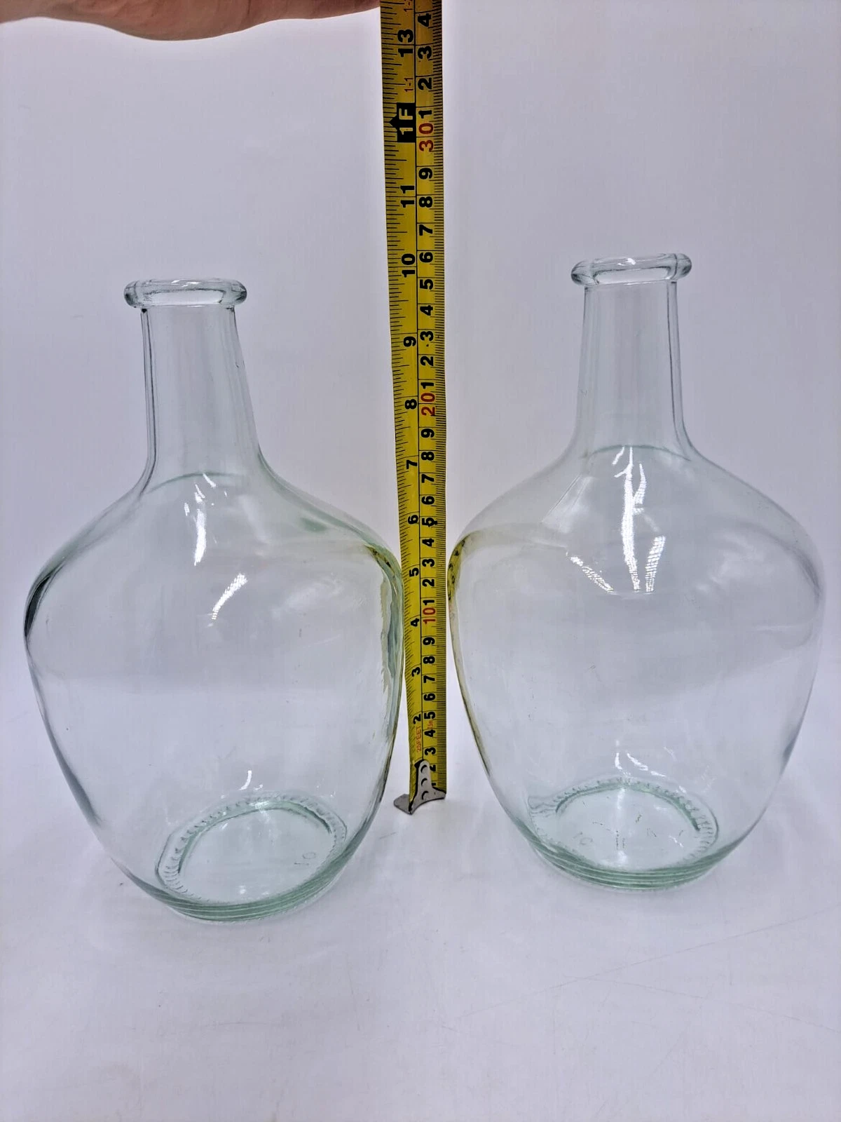 2 pcs 10" tall Clear Glass Vases for Party Events Centerpieces