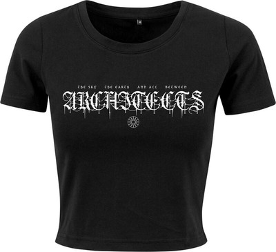 Architects T-Shirt Damen White Logo schwarz Band-Merch, Bands