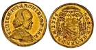 1755, Salzburg, Sigismund Graf von Schrattenbach. Gold 1/4 Ducat Coin. NGC MS62!