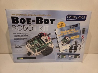 Parallax Boe-Bot Robot Kit USB #28832 Build Your Own Robot Car Kit NEW Open Box