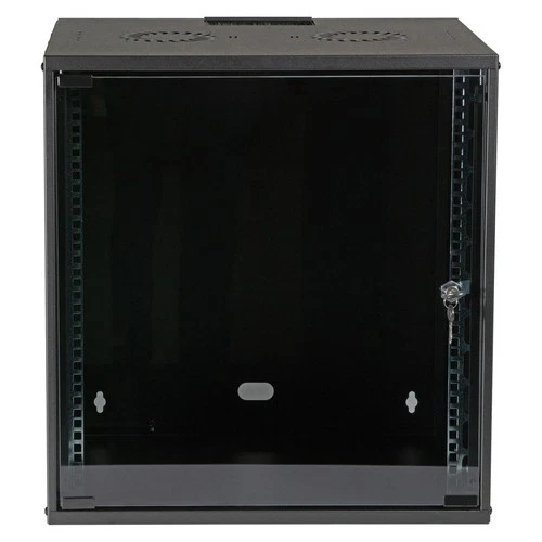 19 Zoll Wandgehäuse Netzwerkschrank Rack unmontiert 12HE Tiefe 600mm schwarz
