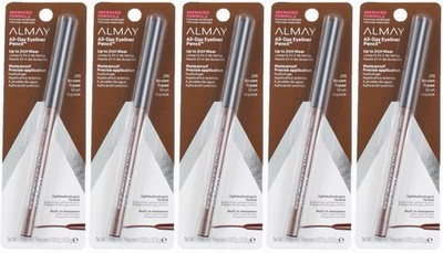5 Pack: Almay All Day Eyeliner Pencil, Brown Topaz 211, Waterproof, 0.01 oz