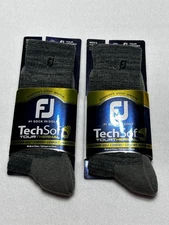 Bundle MENS SIZE 7-12 FOOTJOY TECHSOF TOUR THERMAL WOOL BLEND CALF SOCKS New