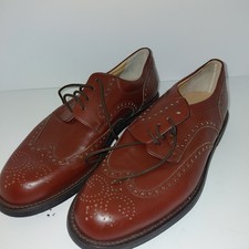 Men's Dress Shoes Classic Business Formal Oxford Wingtip Lace Up Shoes - READ