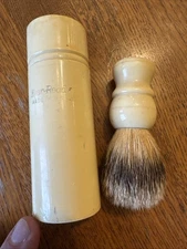 VINTAGE EVER-READY 500PBCC PURE BADGER TRAVEL Shaving BRUSH
