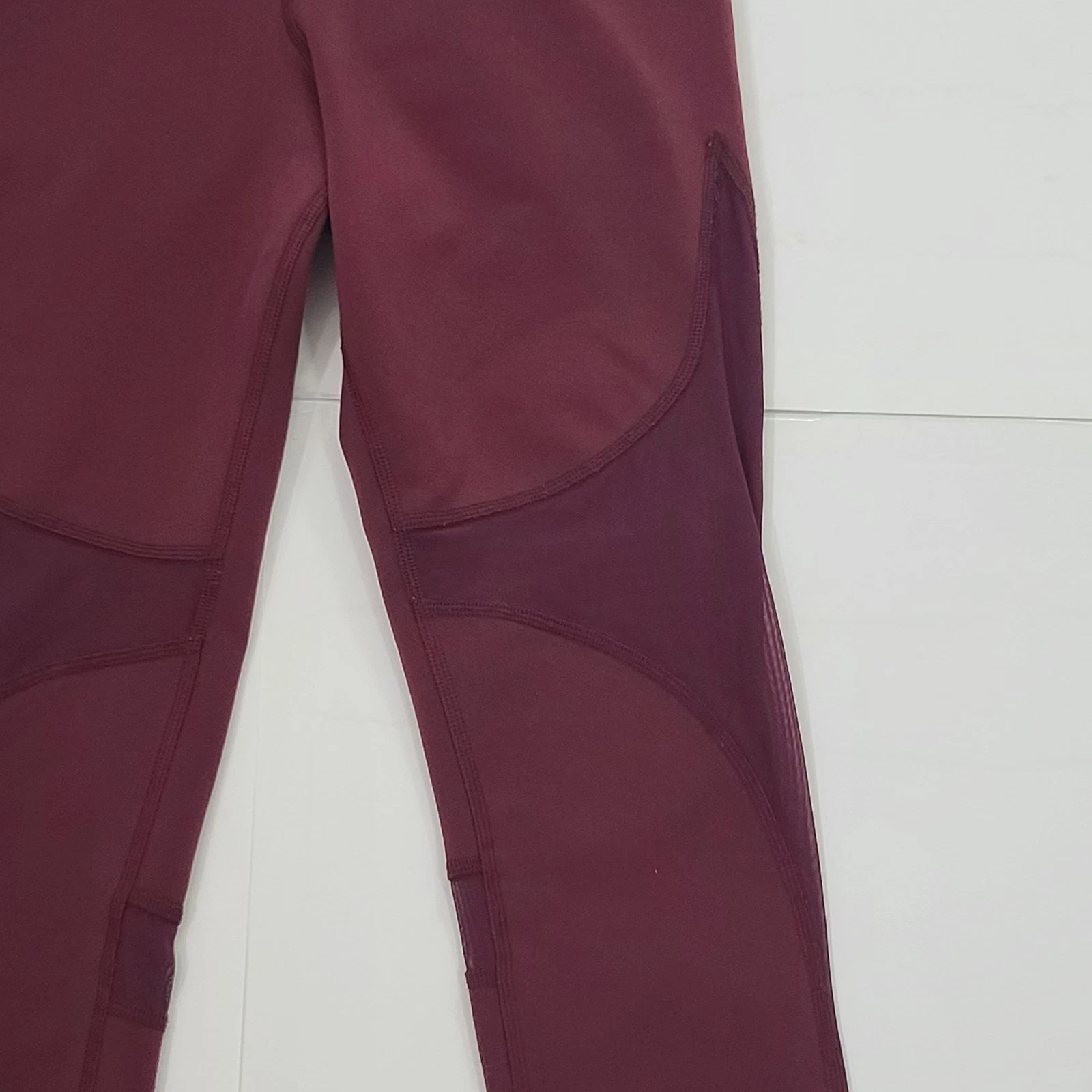 alo-yoga mesh detail cropped high waist leggings