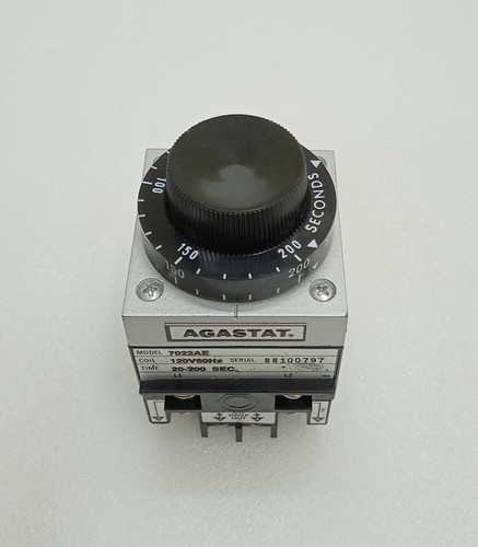 AGASTAT 7022AE TIMING RELAY 120V 20-200 SEC