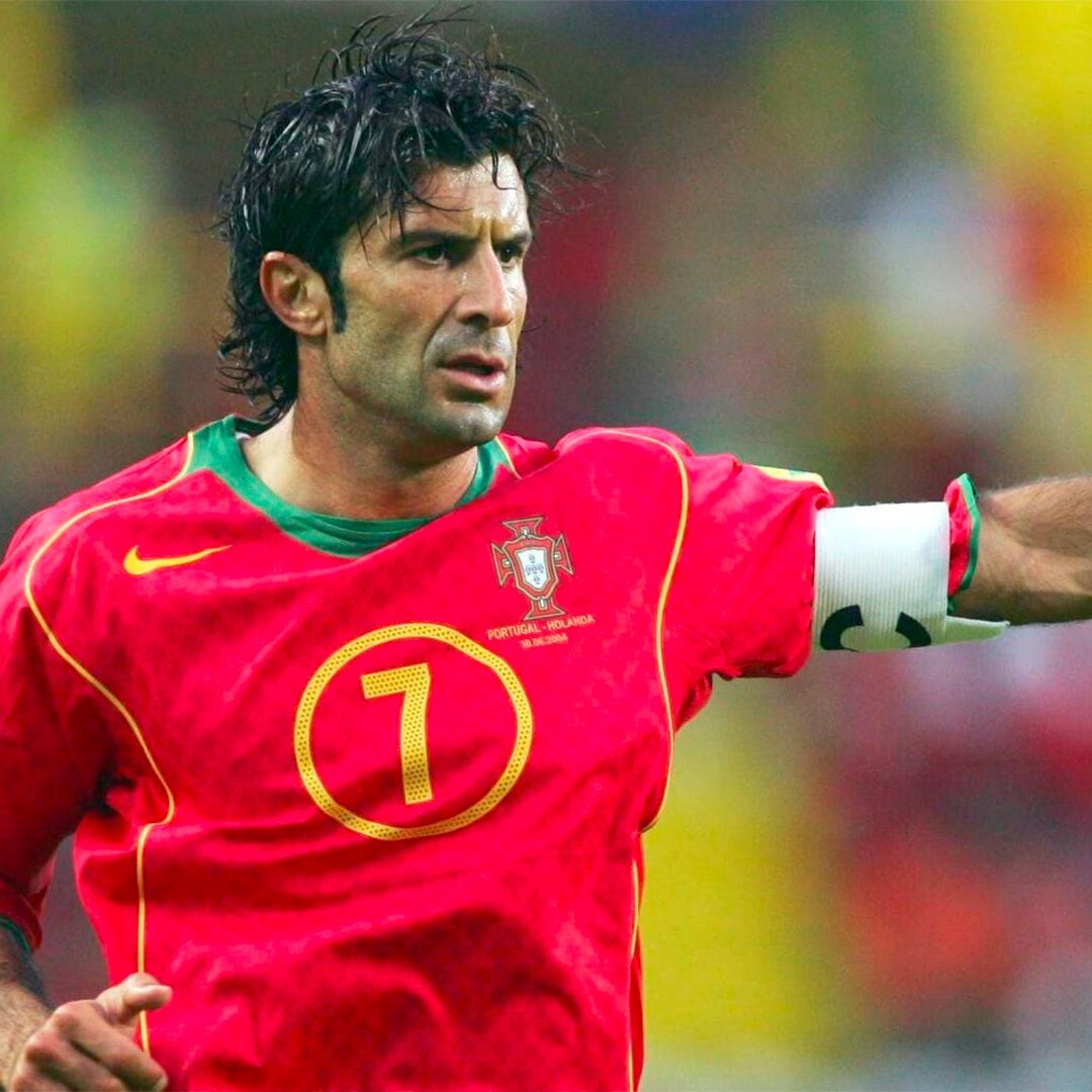 Nike Dri-Fit Portugal 2004 Reissue Luis Figo Numbered Red Jersey