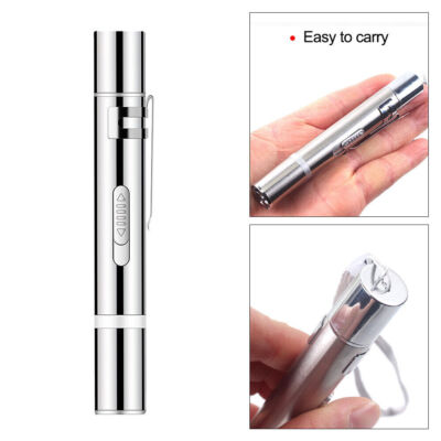 1-2PCS 3in1 USB Rechargeable Red Laser Pointer Pen Cat Pet Toy Red UV Flashlight