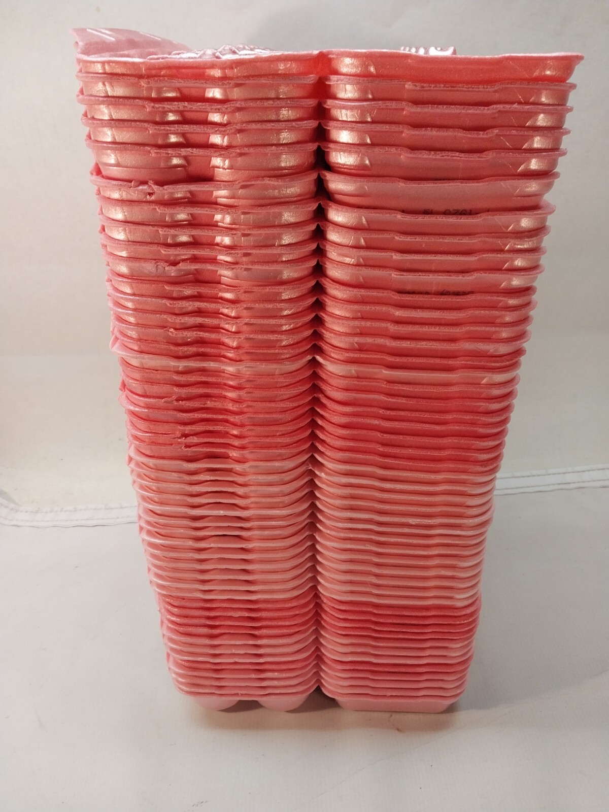 Lot of 48 ALL PINK Styrofoam Egg Cartons. JUMBO size used egg cartons. eBay