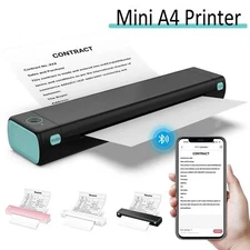 Phomemo M08F Wireless+Bluetooth+USB Tattoo Stencil A4 Printer Transfer Copy LOT