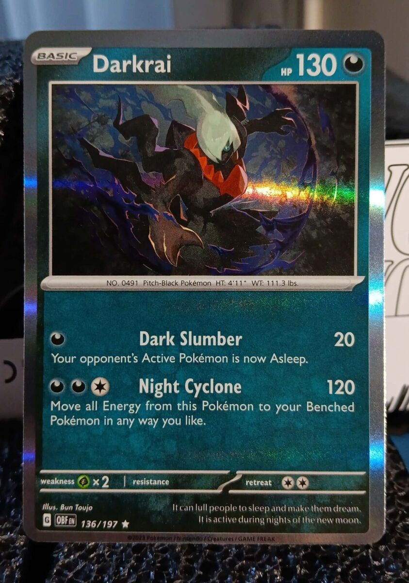 Pokemon Darkrai 136/197 Holo Rare Obsidian Flames Pokemon Pokemon Darkrai 136/197 Holo Rare Obsidian Flames Pokemon