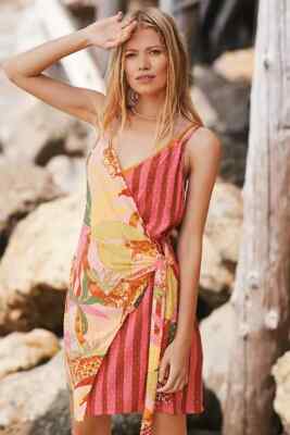 anthropologie beaded wrap dress By Anthropologie Beaded-Strap A-Line Midi Dress