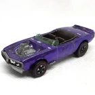 Hot Wheels Redline Light-My-Firebird 1969 Purple Gray Interior Made in Hong Kong