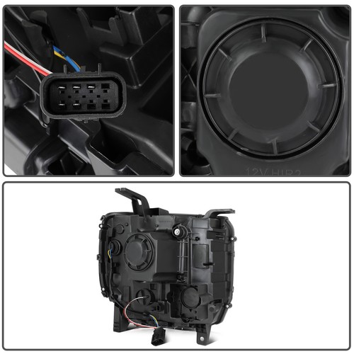 Par de montaje de faros proyectores para GMC Sierra 2014 2015 2016-2019 cromados - Imagen 8 de 10