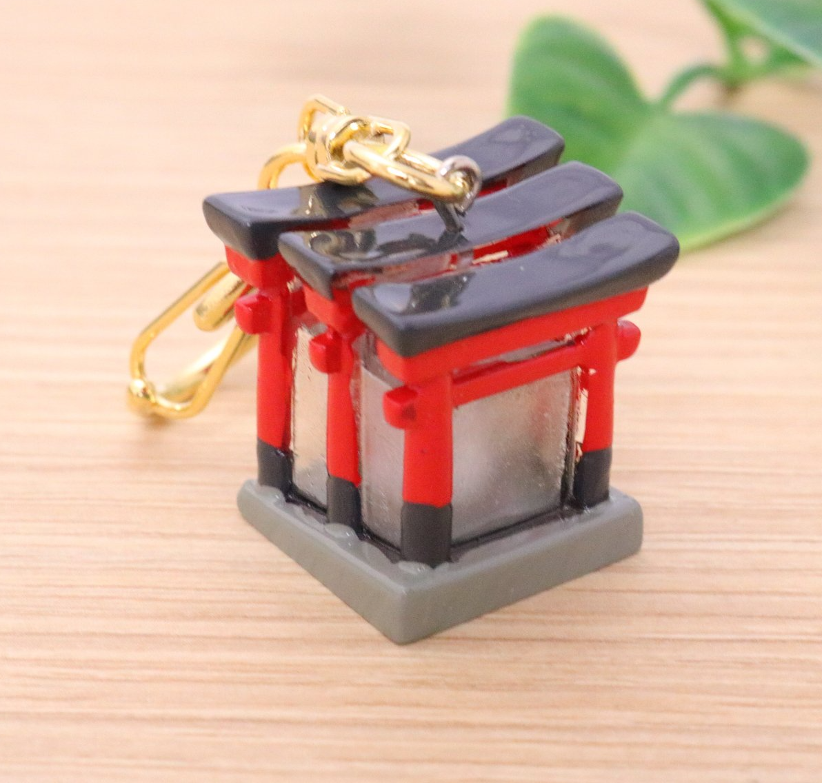 Fushimi Inari Shrine Key Chain Holder Kyoto Torii Gate Fox Good