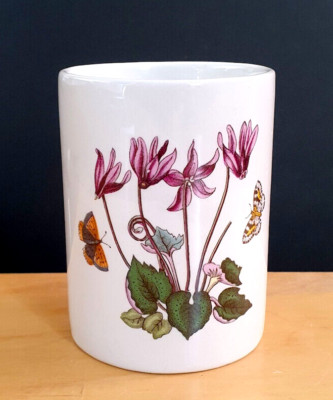 PORTMEIRION SCHMETTERLING UND CYCLAMEN BOTANISCHER GARTEN BLUMEN BECHER TOPF