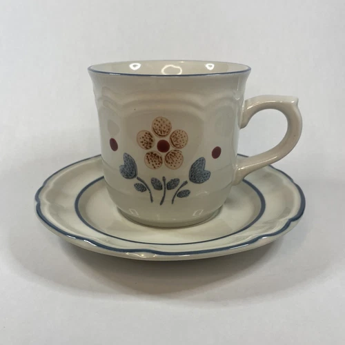 Stoneware Cumberland Brambleberry Pattern Set of 1 Cup & 1 Saucer Made In Japan