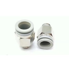 10pcs SMC KQ2H06-03AS Brass Push to Connect Pipe Fitting with Sealant