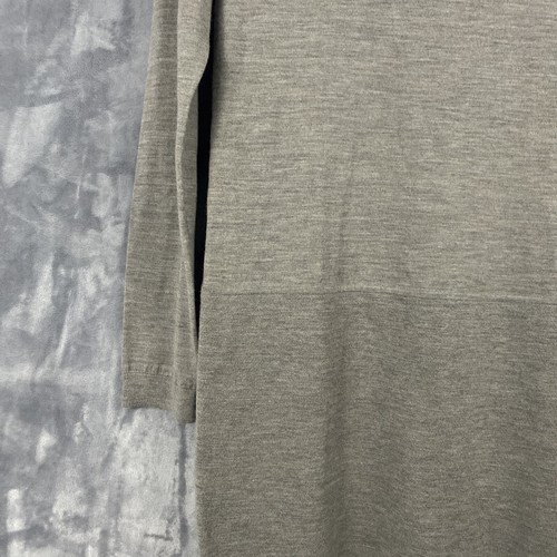 Vestido Theory Para Mujer Talla M Pazia Preen Gris Avena Brezo Mini 100% Lana Nuevo Con Etiquetas - Imagen 4 de 8