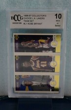 1996 UD COLLECTOR'S CHOICE LAKERS TEAM SET #L1 KOBE BRYANT RC GOLD BCCG 10 